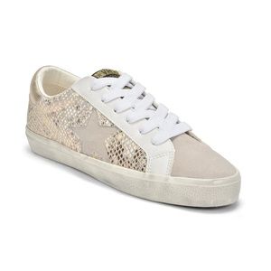 Vintage Havana White and Beige Sneakers